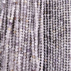 Аметист Природный аметист нитей бисера, граненые, круглые, 3 мм, отверстие : 0.8 мм, около 128 шт / нитка, 14.96'' (38 см)