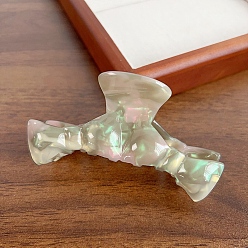 Темный Морско-зеленый Заколки для волос из ацетата целлюлозы (смола) с бантиком, аксессуары для волос для девочек и женщин, темно-зеленый, 56x107 мм