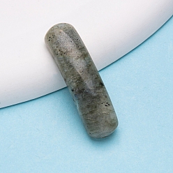 Лабрадорита Звенья из натурального лабрадорита изогнутые прямоугольные, подвески-соединители моста, 36~38x10x7~8 мм