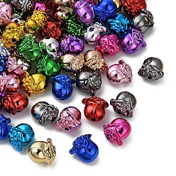 (52) Непрозрачная лаванда УФ-реактивные непрозрачные акриловые шарики, радужный, цветок, разноцветные, 15.5x16x12 мм, отверстие : 2.5 мм