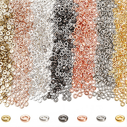 (52) Непрозрачная лаванда 1600 шт 8 цвета пластиковые бусины ccb, плоско-круглые, разноцветные, 6x2 мм, отверстие : 2~2.3 мм, 200 шт / цвет