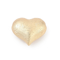 Настоящее золото 14K Латунные бусины, сердце, реальный 14 k позолоченный, 21x25.5x11 мм, отверстие : 2 мм