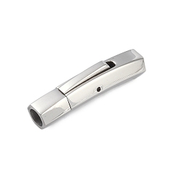 Нержавеющая Сталь Цвет Не тускнеет 316 байонетные застежки из нержавеющей стали, цвет нержавеющей стали, 28x6.5x7 мм, отверстие : 4 мм