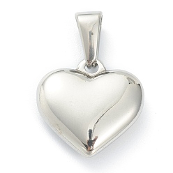 Letter G 304 Stainless Steel Pendants, Heart with Black Letter, Stainless Steel Color, Letter.G, 16x16x4.5mm, Hole: 7x3mm