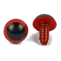 (123L) Белый крем непрозрачный блеск Пластиковые глаза куклы, ремесленные защитные глаза, с распоркой, для изготовления кукол, полукруглый, огнеупорный кирпич, 14 мм