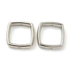 Платина Ccb пластиковые бусины в оправе, платина, 14x14x4 мм, отверстие : 1.8 мм