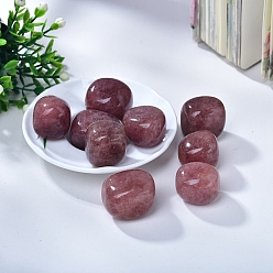 Клубничный Кварц Натуральные клубничные кварцевые камни, энергетические минералы, драгоценные камни, украшение дома, 20~30 мм