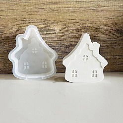 Дом Елочные свечи силиконовые формы, изготовление свечей из эпоксидной смолы, дом, 121x104x24 мм