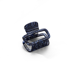 Полуночно-синий Заколки для волос в форме когтей из ацетата целлюлозы, аксессуары для волос для женщин и девочек, прямоугольные, темно-синий, 49x42x42 мм