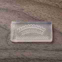 Другие Силиконовые формы для дизайна ногтей своими руками, для diy уф смолы, аксессуары для украшения ногтей из эпоксидной смолы, шнурок, 1.9~2x4~4.1x0.6~0.7 см, внутренний диаметр: 3~4x23~33 мм