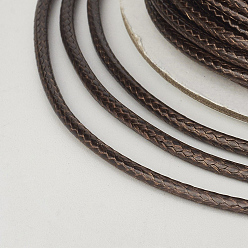 Coconut Brown Eco-Friendly Korean Waxed Polyester Cord, Coconut Brown, 0.5mm, about 169.51~174.98 Yards(155~160m)/Roll