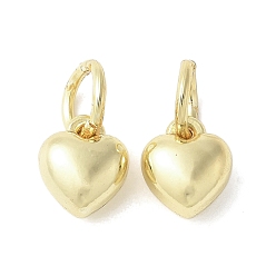 Золотой Подвески из сплава , с целью перехода в кольце, сердце прелести, стойки покрытие, долговечный, золотые, 8x6.5x4.5 мм, отверстие : 4 мм
