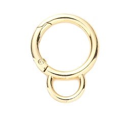 Золотой Пружинные кольца из цинкового сплава, кольцо, золотые, 32.7x23.8x4 мм, отверстие : 9.5 мм