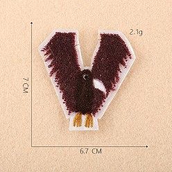 Letter V Computerized Embroidery Cloth Iron on/Sew on Patches, Costume Accessories, Appliques, Letter, Letter.V, 7x6.7cm