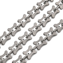 Нержавеющая Сталь Цвет 304 цепи из нержавеющей стали ссылка, пайки, с катушкой, цвет нержавеющей стали, Ссылки: 10.5x5x1 мм & 8.5x11x1 мм