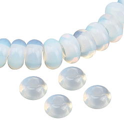 Opalite Opalit europäischen großen Loch Perlen, Rondell, 13~14x7~8 mm, Bohrung: 5 mm, 15 Stück / Karton