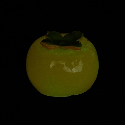 Other Fruits Украшения для кукольного домика из светящейся смолы, реквизит, имитация фруктов, светится в темноте, хурма, 16.5x17x13 мм