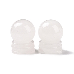 Хрусталь Природный кварц украшения кристалл дисплей, сфера драгоценного камня, круглые, 30x39 мм