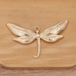 Розовое Золото Стрекоза сплава подвески, розовое золото , 79x54 мм