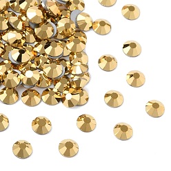 00030 262 Aurum Preciosa® maxima crystal без горячей фиксации плоские камни, чешский хрусталь, срыв твердой мозговой оболочки, круглый(438 11 615 шатон-роза), 00030 262 аурум, ss 8 (2.3~2.5 мм)