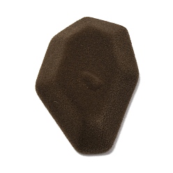 Самородки Кабошоны из непрозрачной смолы с бархатным покрытием, кокосового коричневый, самородки, 44~45x31.5x8.5 мм