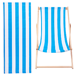 Королевский синий Полосатый стул ткань холст, запасные части ткани пляжного кресла, глубокое синее небо, 1200x430x1.5 мм