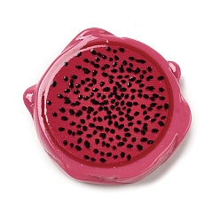 Питайи Имитация фрукта из смолы, искусственные кусочки фруктов, притворяясь опорными украшениями, питайи, 26.5x27x6 мм