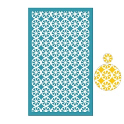 Lemon Rectangle Polyester Screen Printing Stencil, for Painting on Wood, DIY Decoration T-Shirt Fabric, Lemon, 15x9cm