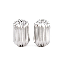 Нержавеющая Сталь Цвет 304 из нержавеющей стали бусы, овальные, цвет нержавеющей стали, 9.5x5.5 мм, отверстие : 1.6 мм