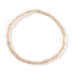 Папайя Оранжевый Богемный цветной эластичный браслет из бисера для женщин и девочек