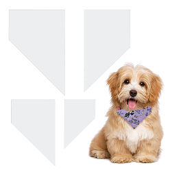 Прозрачный Акриловый шаблон для квилтинга, трафареты для пэчворка, трапециевидные, прозрачные, 51~114x31.5~75x3 мм, 4 шт / комплект