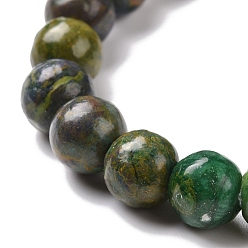 Другие Нефриты Браслеты из бусин стрейч с натуральными драгоценными камнями, круглые, внутренний диаметр: 2-1/8 дюйм (5.5 см), бусины : 8~9 мм