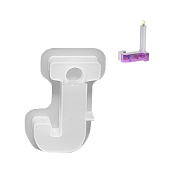 Белый Буква тисненая столбик свеча своими руками силиконовая, для изготовления ароматических свечей, белые, 120x89.7 мм