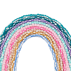 (52) Непрозрачная лаванда 9 пряди 9 раскраски бусин из полимерной глины ручной работы, колонка, разноцветные, 5x5x4.5 мм, отверстие : 2 мм, около 85~86 шт / нитка, 15.83 дюйм ~ 16.06 дюйм (40.2~40.8 см), 1 прядь / цвет