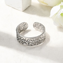 Нержавеющая Сталь Цвет 304 открытые манжеты из нержавеющей стали, цвет нержавеющей стали, 7 мм