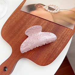 Pink Акриловые коготь заколки, аксессуары для волос для женщин и девочек, розовые, 82x41 мм