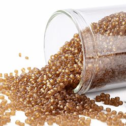 (2CF) Matte Dark Topaz Круглые бусины toho, японский бисер, (2 cf) матовый темный топаз, 15/0, 1.5 мм, отверстие : 0.7 мм, о 3000шт / бутылка, 10 г / бутылка