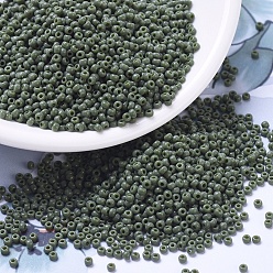 (RR501) Непрозрачный Цвет Авокада Миюки круглые бусины рокайль, японский бисер, 11/0, (rr 501) непрозрачный авокадо, 2x1.3 мм, отверстия : 0.8 mm, около 50000 шт / фунт