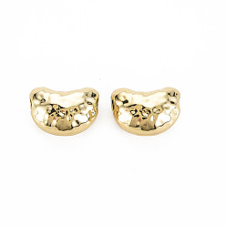 Light Gold Rack Plating Alloy Beads, Cadmium Free & Nickel Free & Lead Free, Bean, Light Gold, 12.5x18x8.5mm, Hole: 3mm