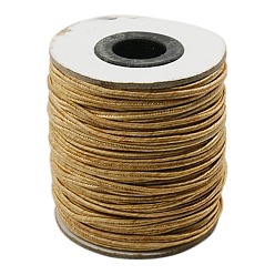 Dark Goldenrod Nylon Thread, Nylon Jewelry Cord for Custom Woven Jewelry Making, Dark Goldenrod, 2mm, about 100yards/roll(300 feet/roll)