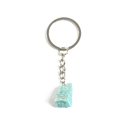 Amazonite Natural Rough Raw Amazonite Irregular Shaped Keychain, Nuggets, 9cm