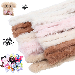 Couleur Mélangete 5sacs à faire soi-même peluche bâtonnet chenille, matériel de bricolage pour enfants pour la fabrication de poupées, avec 30 pièces nœud papillon accessoires de costume tissés à la main, couleur mixte, 1000x20mm