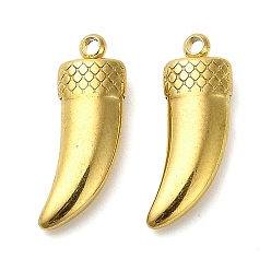 Рог 304 подвески из нержавеющей стали, золотые, рог, 17.5x7x3.5 мм, отверстие : 1.4 мм