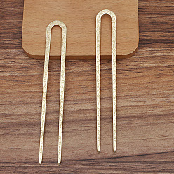 Light Gold Фурнитура для вилки из цинкового сплава, U-образный, золотой свет, 125x18 мм