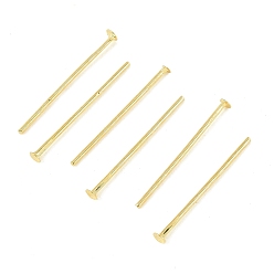 Real 18K Gold Plated SHEGRACE Brass Flat Head Pins, Cadmium Free & Nickel Free & Lead Free, Long-Lasting Plated, Real 18K Gold Plated, 20~20.5x0.7mm, Head: 2mm, about 265pcs/bag