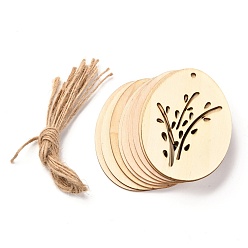 Flower DIY Egg Shape Handmade Hollow Out Graffiti Wood, Easter Theme Pendant Decorations, Flower Pattern, 8x6x0.2cm, Hole: 3.2mm, 10pcs/set