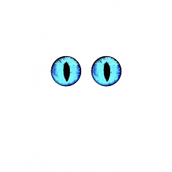 Темно-Голубой Пластиковый глаз безопасности для динозавров, для поделок куклы игрушки кукольные плюшевые животные изготовление, полукруглый, глубокое синее небо, 16 мм