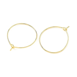 Chapado en Oro Real 18K Componentes para pendientes de aro de latón Shegrace, anillos encanto de cristal del vino, sin cadmio y níque y plomo, real 18 k chapado en oro, 24x19.5x0.8~3.5 mm