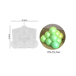 Треугольник Силиконовые формы для свечей, для свечных инструментов, круглый узор, 9.3x6.9 см