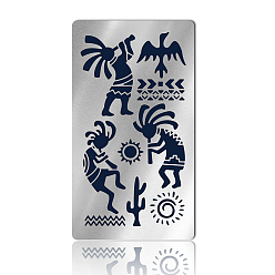 Mixed Shapes Трафареты для резки металла в стиле ретро из нержавеющей стали, для diy scrapbooking / фотоальбом, декоративная тисняющая бумажная карточка, матовый цвет нержавеющей стали, разнообразные, 177x101x0.5 мм